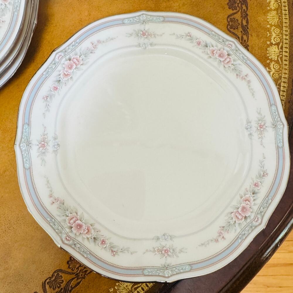 Noritake Rothschild Salad Plates 8.5" Ivory China 7293 Set of 4 Excellent